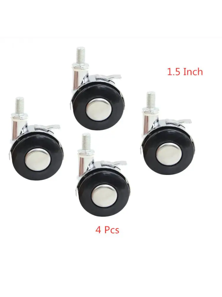 

(4 Packs) Wheel Caster Universal 1.5 "mute Roller Baby Bed Alloy Tea Table Computer Pulley M8