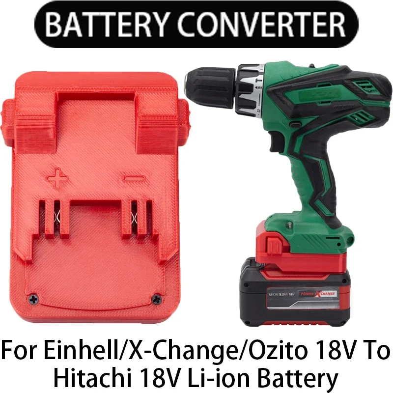 Adapter for Hitachi/Hikoki 18V Li-Ion Tools Converts to Einhell/X-Change/Ozito 18V Li-Ion Battery Adapter
Adapter for Hitachi/Hikoki 18V Li-Ion Tools Converts to Einhell/X-Change/Ozito 18V Li-Ion Battery Adapter