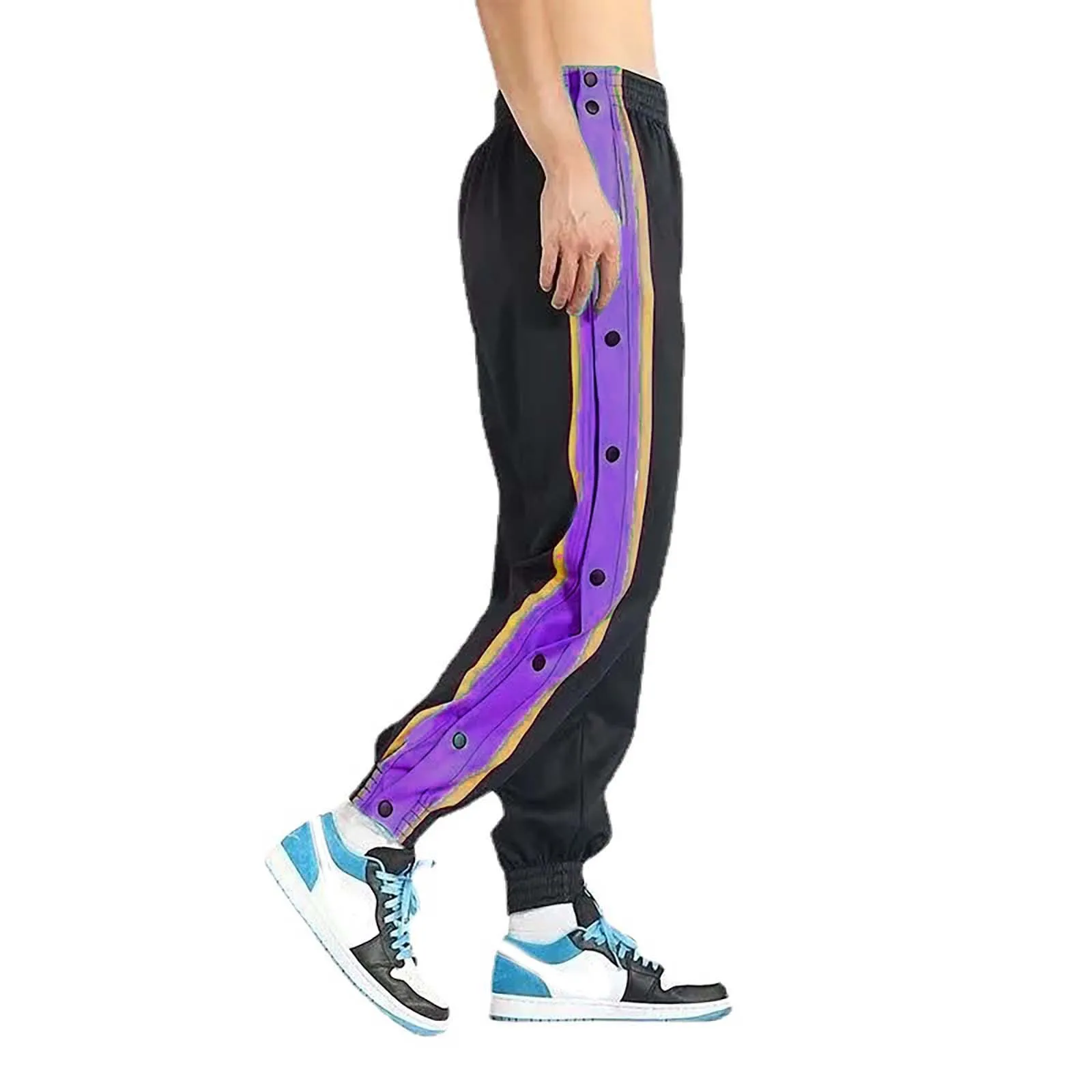 Basketball Training Pants Mens Loose Fit Button Side Joggers Trousers With Elastic Waist Running Sporty Pants Male Long Pants
Basketball Training Pants Mens Loose Fit Button Side Joggers Trousers With Elastic Waist Running Sporty Pants Male Long Pants