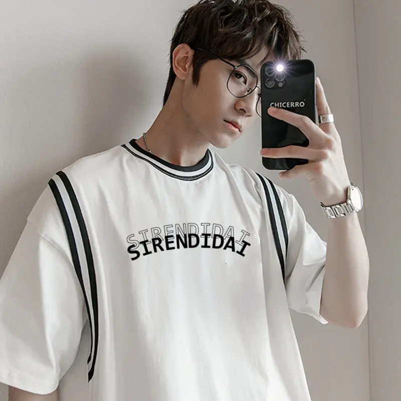 Short-sleeved T-shirt men's summer simple men's casual versatile top trend ins loose fake two-piece five-piece sleeve men tops
Short-sleeved T-shirt men's summer simple men's casual versatile top trend ins loose fake two-piece five-piece sleeve men tops