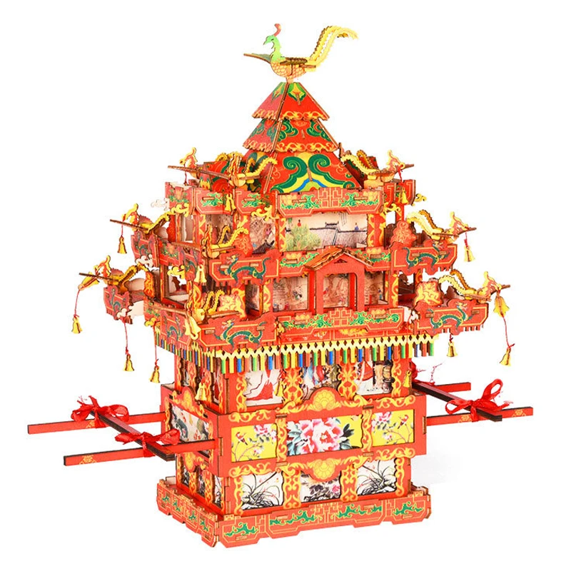 3D Wooden Puzzle Bridal Sedan Chair Wedding Series Model Building Kits Jigsaw Toy For Children Adults Kids Birthday Gifts
3D Wooden Puzzle Bridal Sedan Chair Wedding Series Model Building Kits Jigsaw Toy For Children Adults Kids Birthday Gifts