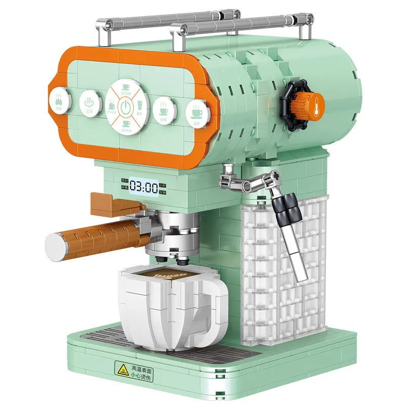 ZHEGAO Retro Coffee Machine Typewriter Building Blocks Bread Machine Model Small Blocks Assembly hobby collection Block Toys
ZHEGAO Retro Coffee Machine Typewriter Building Blocks Bread Machine Model Small Blocks Assembly hobby collection Block Toys