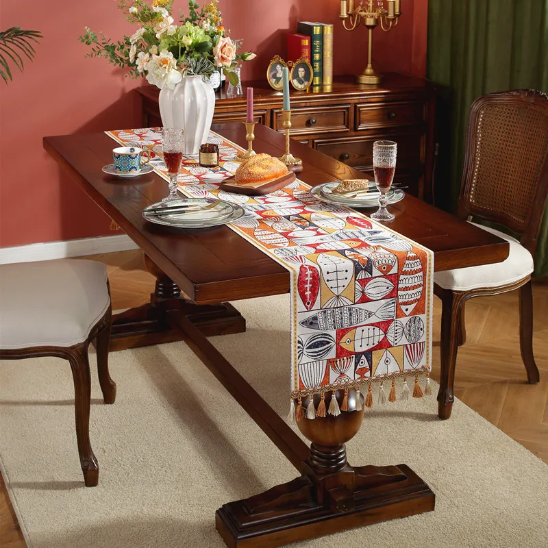 Light Luxury Holiday Table Runner American Coffee Table Fabric Craft TV Cabinet Dining Table Living Room Home Decoration
Light Luxury Holiday Table Runner American Coffee Table Fabric Craft TV Cabinet Dining Table Living Room Home Decoration