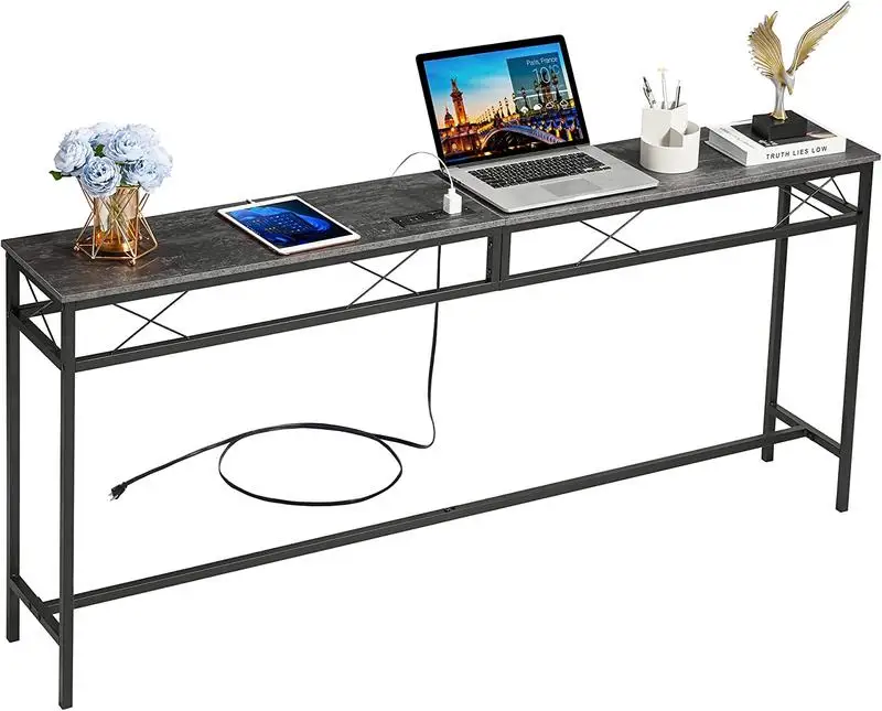 VECELO Extra Long Narrow onsole Table with Charging Station & Power Outlet and USB Ports
VECELO Extra Long Narrow onsole Table with Charging Station & Power Outlet and USB Ports