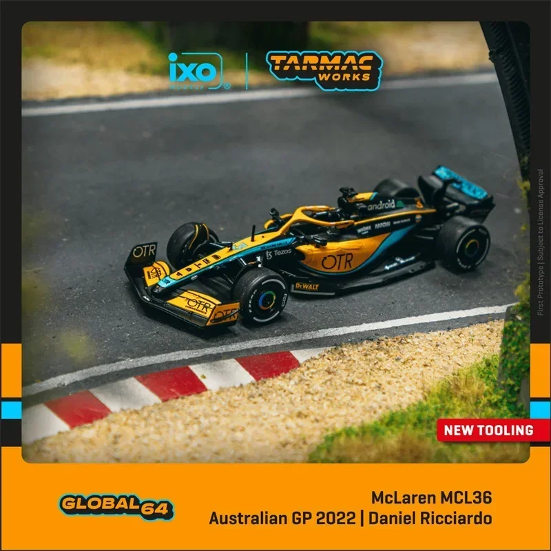 Tarmac работает 1:64 McLaren MCL36 Австралийский Grand Prix 2022 литая модель автомобиля
Tarmac работает 1:64 McLaren MCL36 Австралийский Grand Prix 2022 литая модель автомобиля