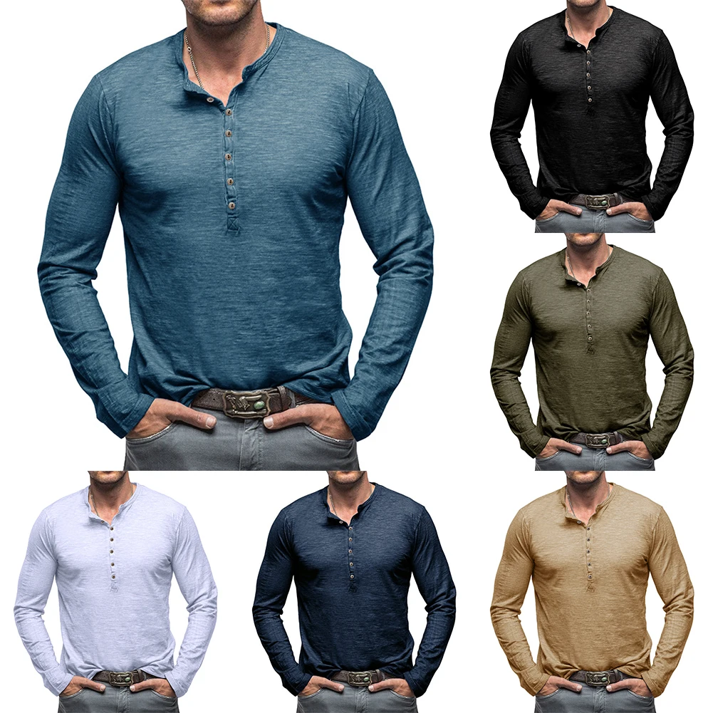Men Long Sleeve Henley Grandad Shirt Collar Tops Blouse Button Up Muscle Shirts Slim Fit Muscle Activewear Shirts
Men Long Sleeve Henley Grandad Shirt Collar Tops Blouse Button Up Muscle Shirts Slim Fit Muscle Activewear Shirts