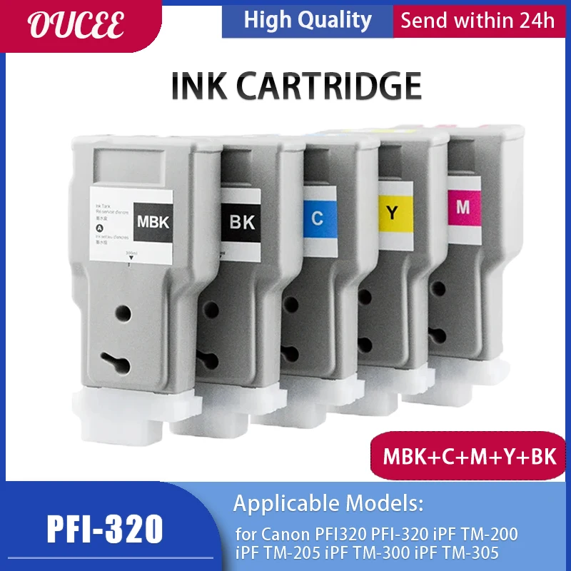 Ink Cartridge for Canon PFI320 PFI-320 iPF TM-200 iPF TM-205 iPF TM-300 iPF TM-305 Printer Ink Cartridge
Ink Cartridge for Canon PFI320 PFI-320 iPF TM-200 iPF TM-205 iPF TM-300 iPF TM-305 Printer Ink Cartridge