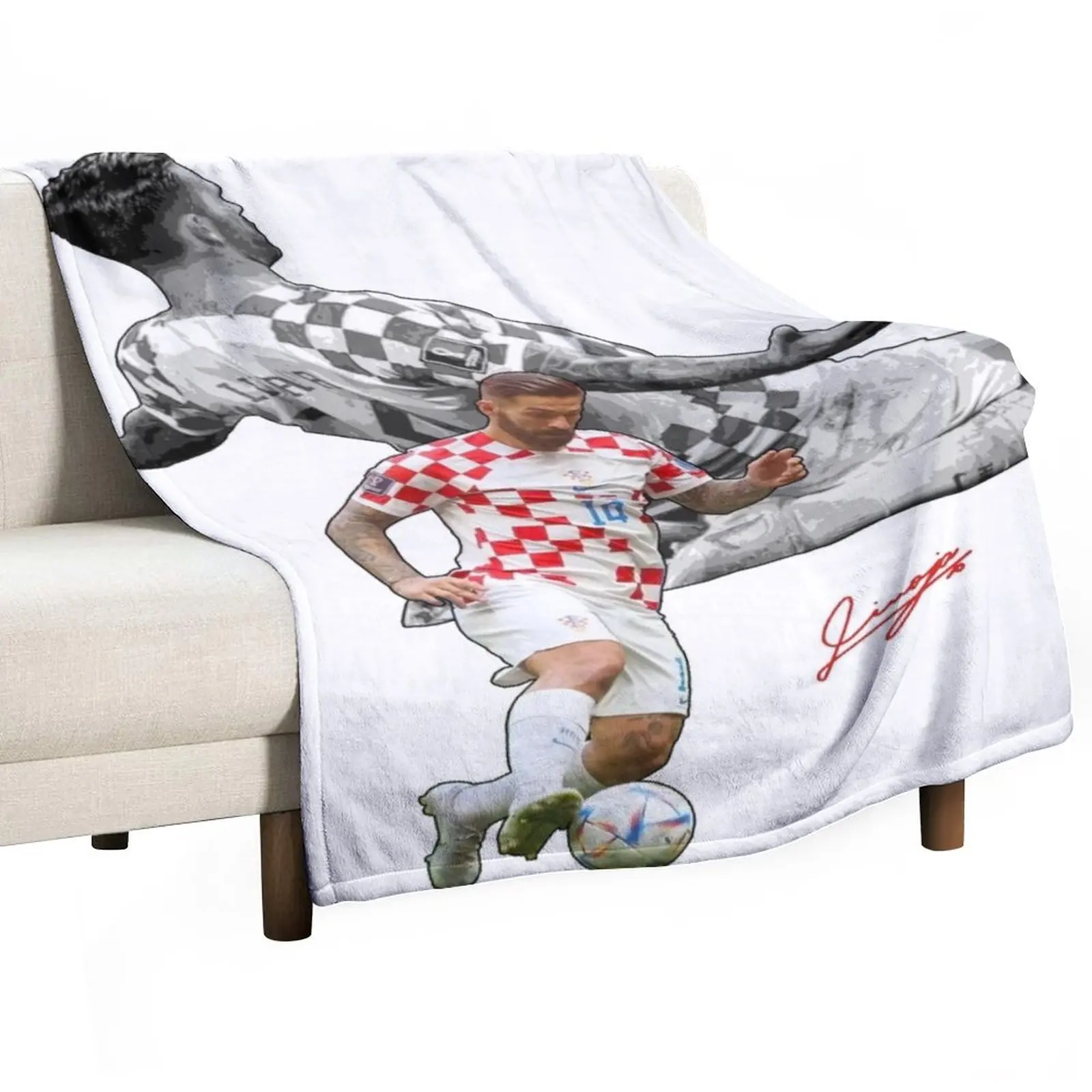 

Marko Livaja Hrvatska Throw Blanket blankets and blankets Bed linens