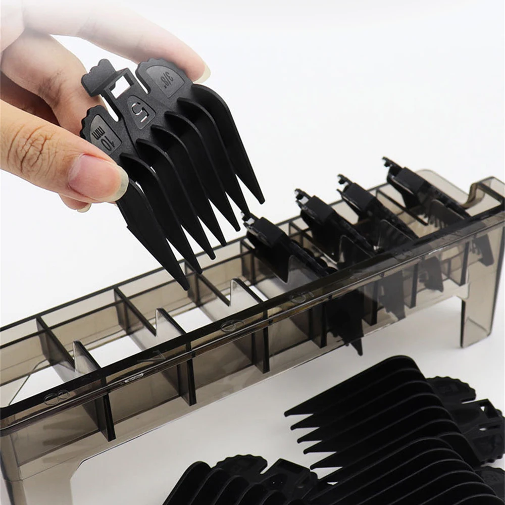 

Grid Guide Limit Comb Storage Box Electric Hair Clipper Rack Holder Organizer Case Barber Salon Hairdressing Tools
