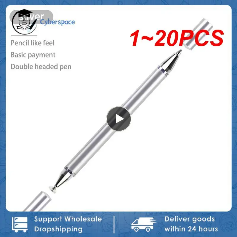 

1~20PCS In 1 Stylus Pen Capacitive Screen Touch Pen Smart Ballpoint Pencil For Android Phone Drawing