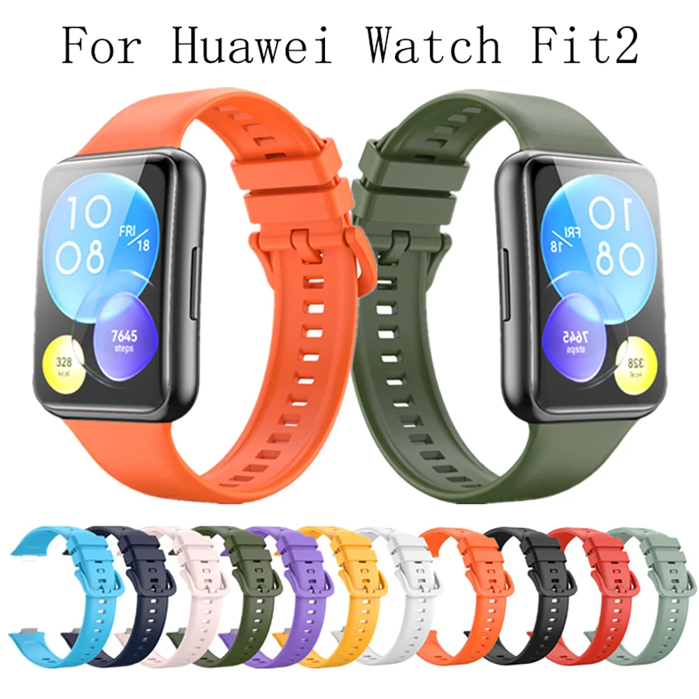 Silicone Bracelet For Huawei Watch Fit 2 Original Smart Watch Strap Metal Buckle Sport Replacement Correa fit2 Band Accessories
Silicone Bracelet For Huawei Watch Fit 2 Original Smart Watch Strap Metal Buckle Sport Replacement Correa fit2 Band Accessories