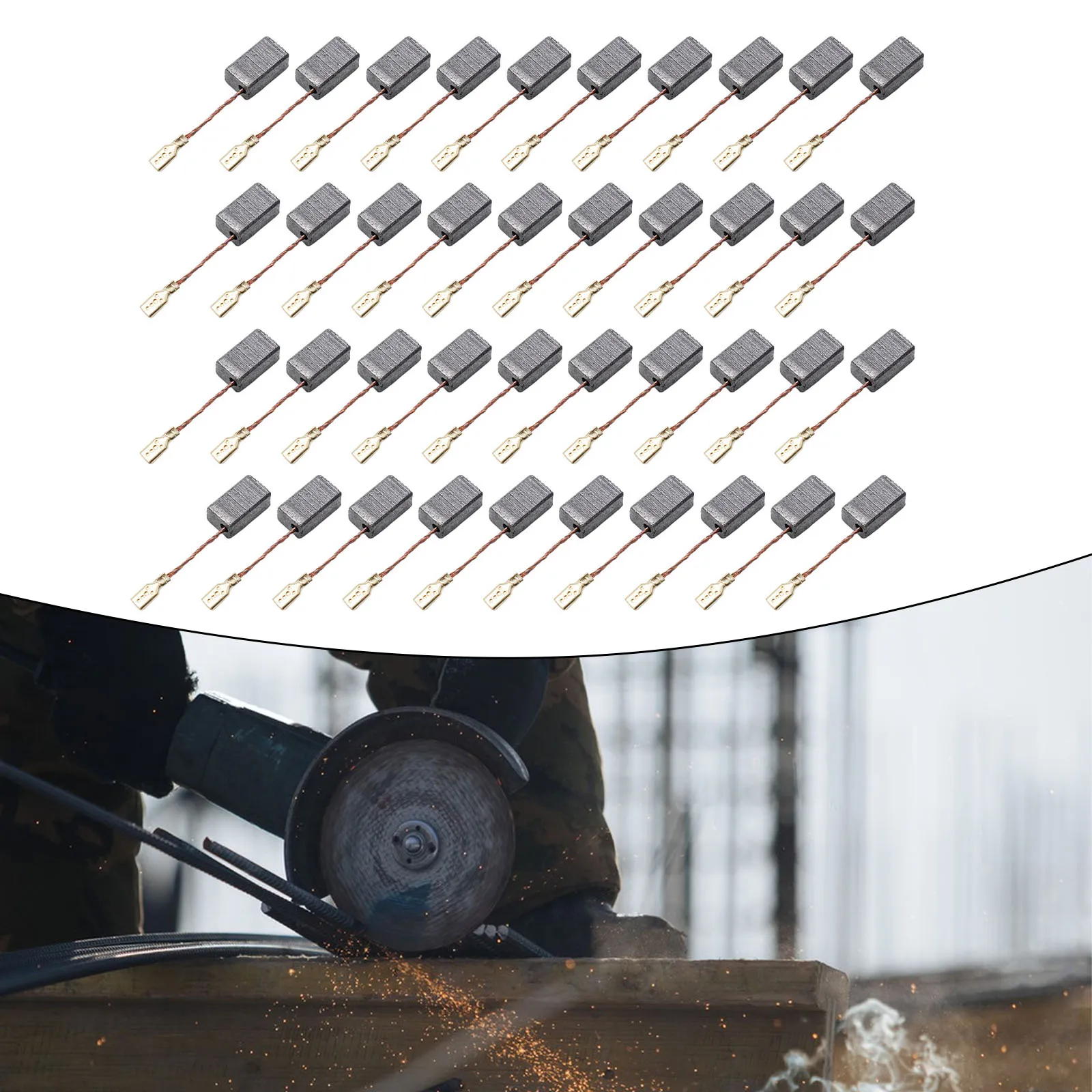 40Pcs Motor Carbon Brushes ////Set For Electric ////Drill Angle Grinder ////6mm*8mm*14mm Power Tool Accessories
40Pcs Motor Carbon Brushes ////Set For Electric ////Drill Angle Grinder ////6mm*8mm*14mm Power Tool Accessories