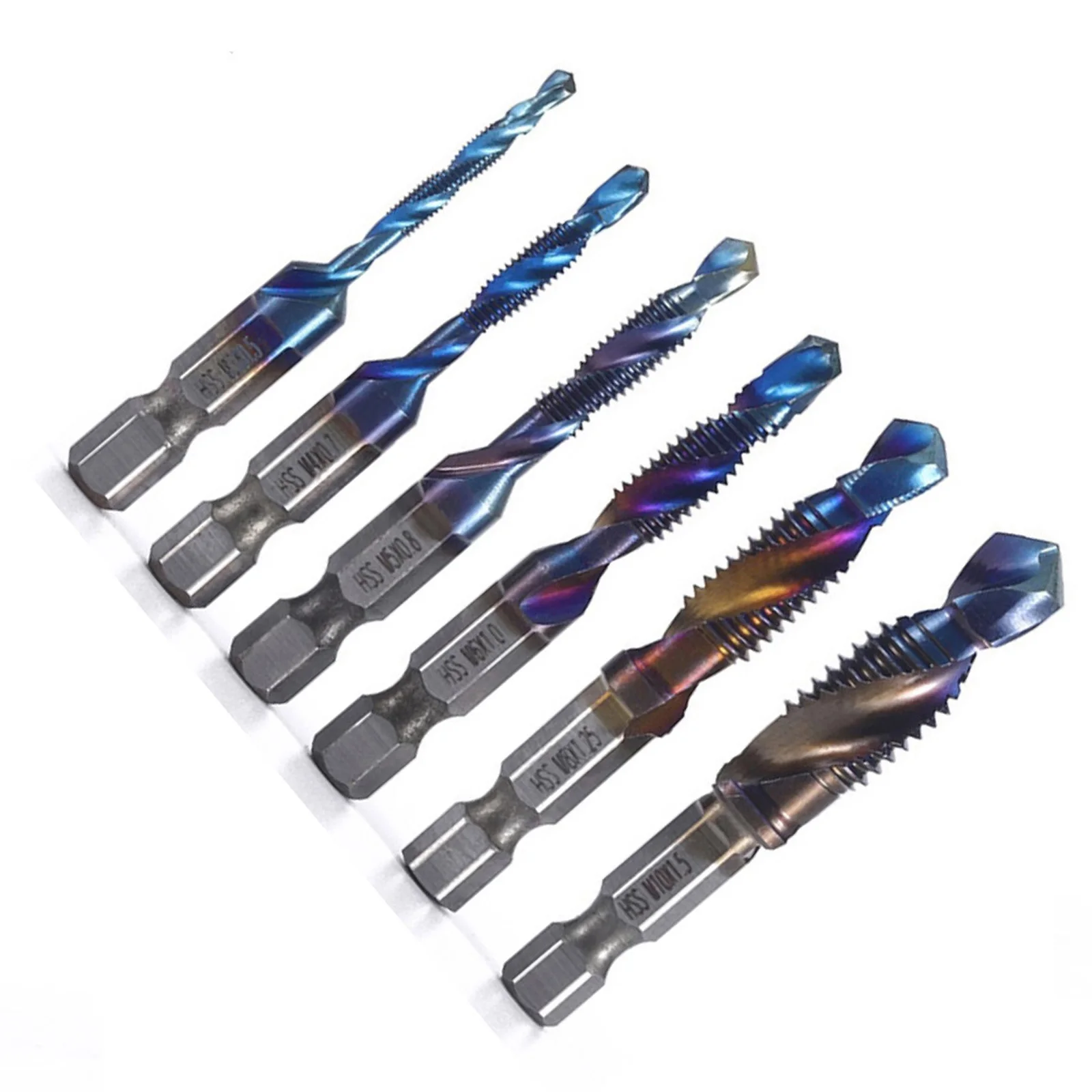 Thread Metric Tap Tap Drill Power Tools Workshop Equipment Drill Bits Hand Drill 6 Pcs Blue Hex Shank High Quality
Thread Metric Tap Tap Drill Power Tools Workshop Equipment Drill Bits Hand Drill 6 Pcs Blue Hex Shank High Quality