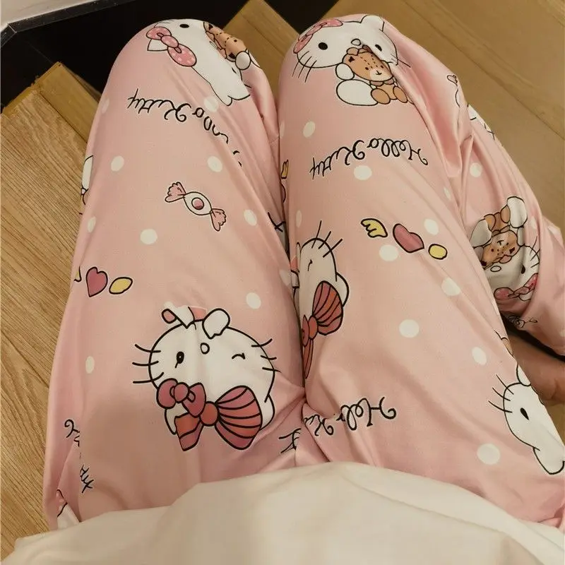 Sanrio Hello Walking Pants Cute Cartoon Cat Pajama Pants Women's Loose-Fitting Loungewear Casual Suitable for Daily Wear Pants
Sanrio Hello Walking Pants Cute Cartoon Cat Pajama Pants Women's Loose-Fitting Loungewear Casual Suitable for Daily Wear Pants