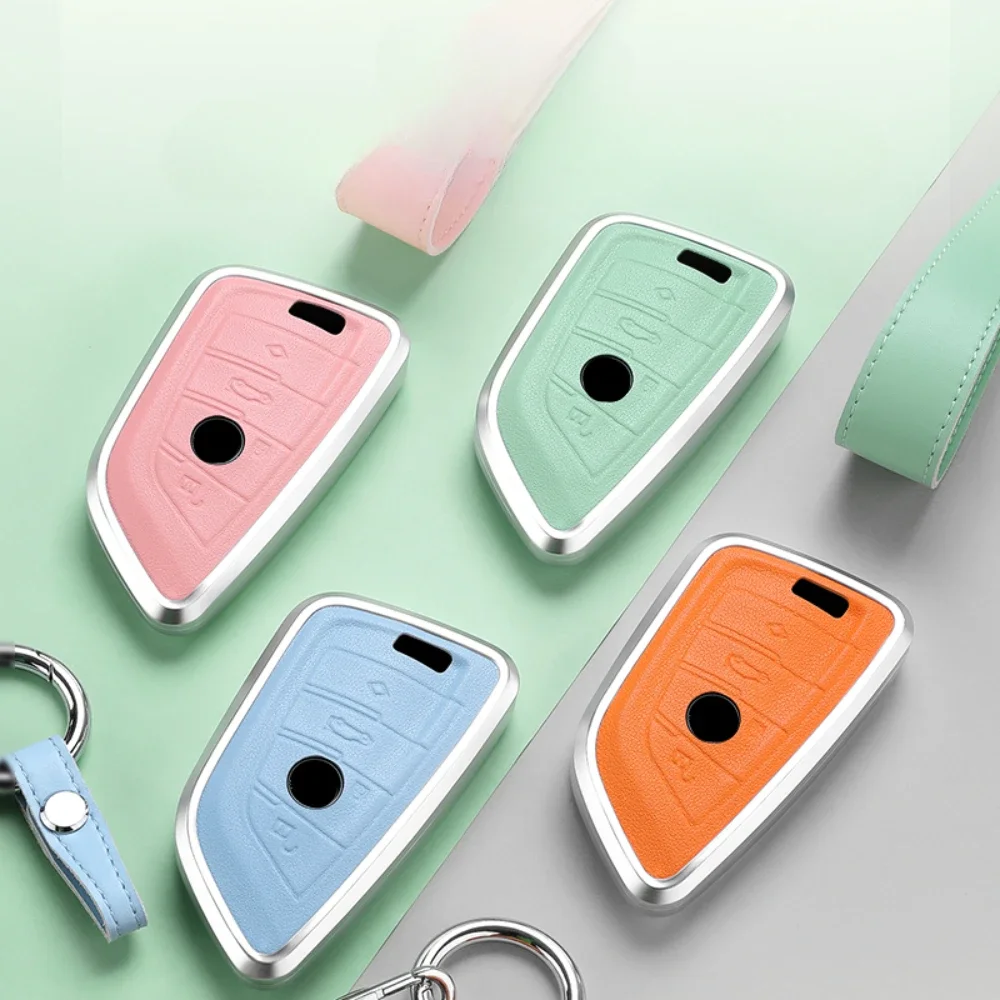 Alloy Leather Car Key Case Cover Shell Protector for BMW X1 X3 X4 X5 F15 X6 F16 G30 7 Series G11 F48 F39 530 520 525 f30 G38
Alloy Leather Car Key Case Cover Shell Protector for BMW X1 X3 X4 X5 F15 X6 F16 G30 7 Series G11 F48 F39 530 520 525 f30 G38
