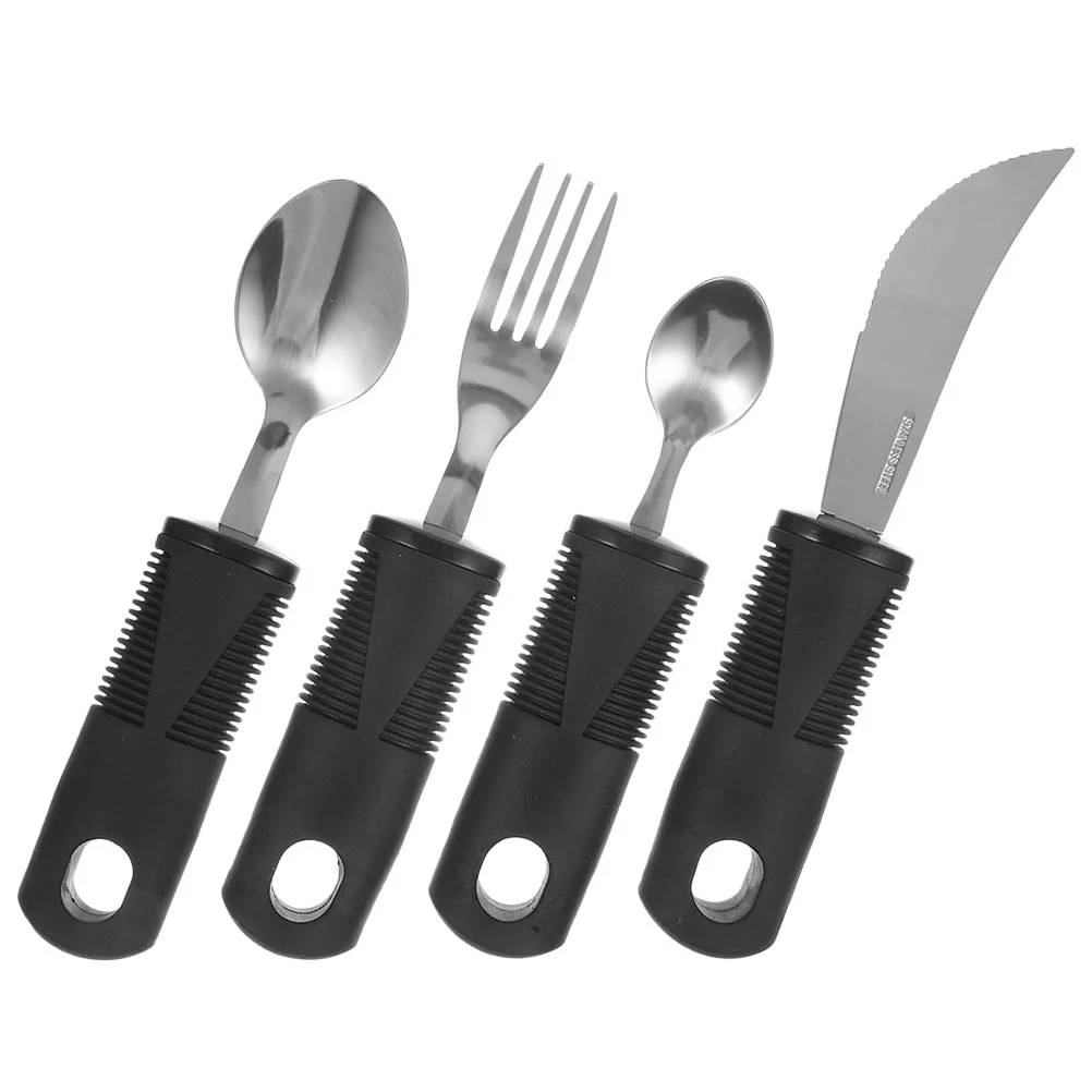 Adaptive Utensils Non-Weighted Utensils Non-Slip Handles Tableware For Disabled Adaptive Tableware Knife Fork Spoon Set
Adaptive Utensils Non-Weighted Utensils Non-Slip Handles Tableware For Disabled Adaptive Tableware Knife Fork Spoon Set