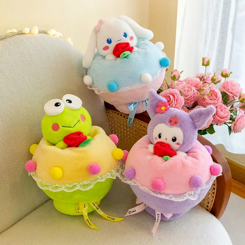 Hello Kitty Kuromi Anime Kawaii Sanrio Flowers Bouquet Cute Cartoon Lovely Cinnamoroll Plush Doll Toys Birthday Gifts for Kids
Hello Kitty Kuromi Anime Kawaii Sanrio Flowers Bouquet Cute Cartoon Lovely Cinnamoroll Plush Doll Toys Birthday Gifts for Kids