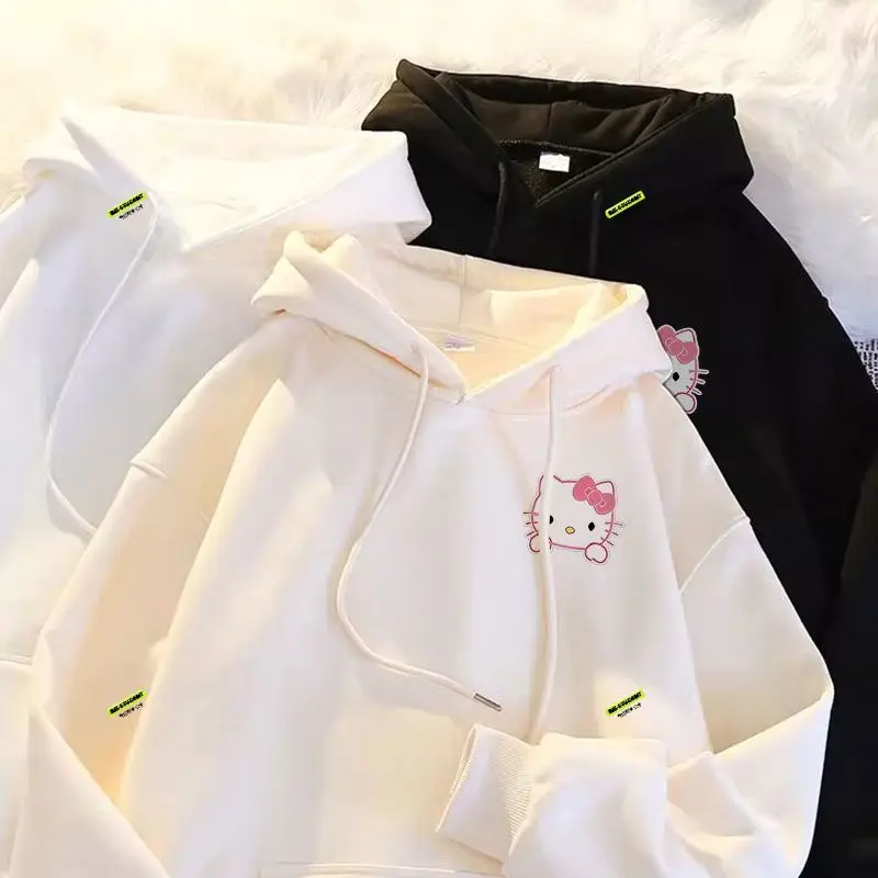 Sanrio Kawaii Anime Hello Kitty Girly Heart New Autumn Winter Fleece Hoodie Cute Cartoon Fashion Print Loose Top Y2K Toys Kids
Sanrio Kawaii Anime Hello Kitty Girly Heart New Autumn Winter Fleece Hoodie Cute Cartoon Fashion Print Loose Top Y2K Toys Kids