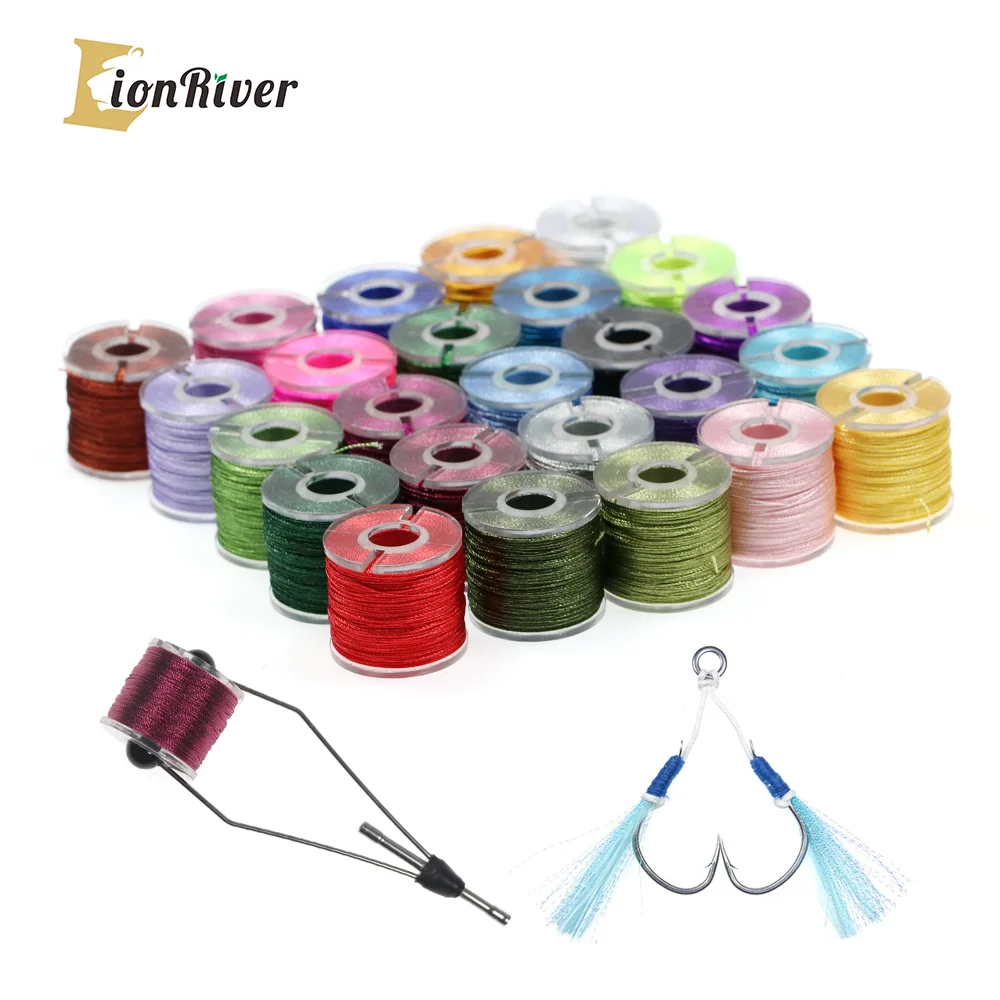 LIONRIVER Fishhook Binding 3 Strands 300D Threads Saltwater Fishing Slow Jigging Hooks Assist Line Fishing Lure Tying Threads 
LIONRIVER Fishhook Binding 3 Strands 300D Threads Saltwater Fishing Slow Jigging Hooks Assist Line Fishing Lure Tying Threads