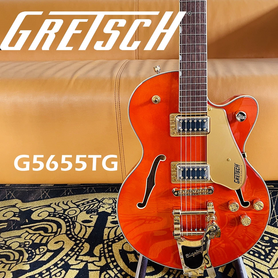 

GRETSCH G5655TG Electromatic Center Block Jr. Single-Cut with Bigsby Semi-hollowbody Electric Guitar with Laminated Maple Body