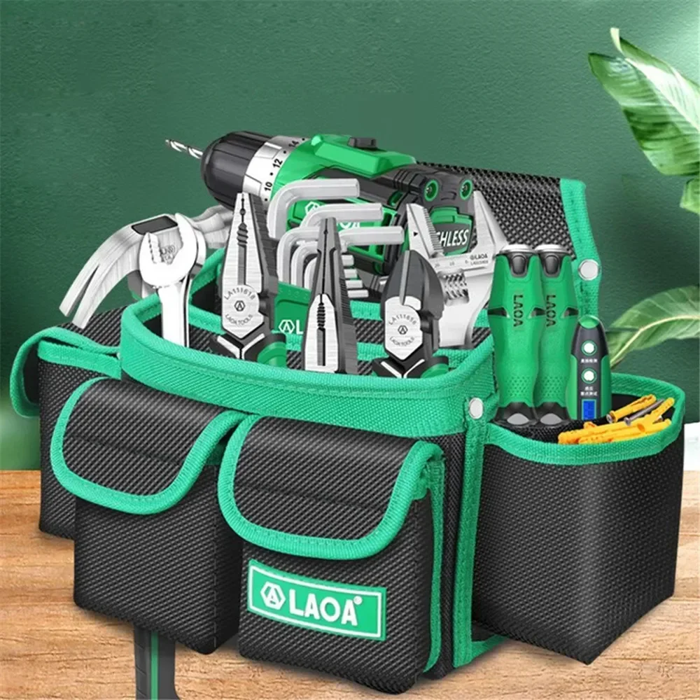1680D Tool Pouch High Quality Tool Waist Bag With Carpenter Thickened Magnetic Electrician Packaging Plus Size
1680D Tool Pouch High Quality Tool Waist Bag With Carpenter Thickened Magnetic Electrician Packaging Plus Size