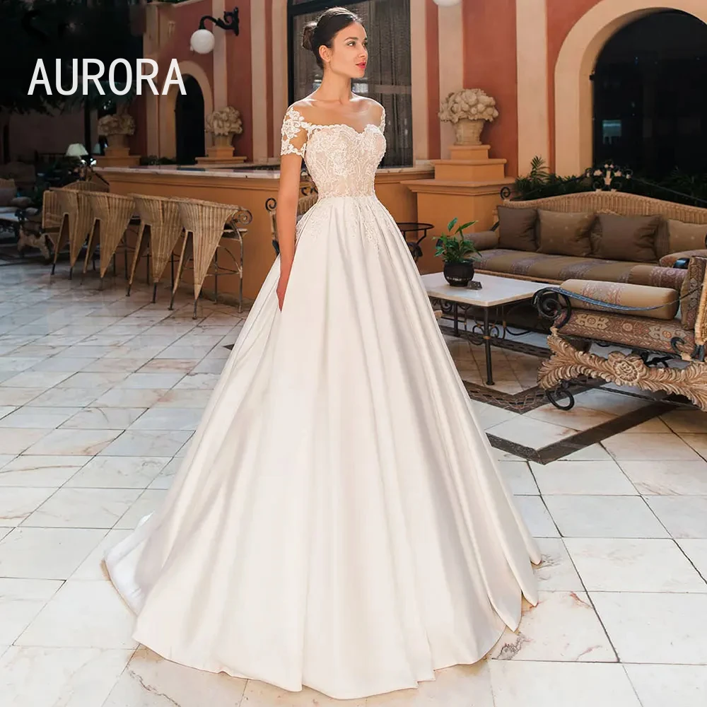 New Sweetheart Wedding Dresses Satin A-Line Button Backless Off The Shoulder Floor Length Robe De Mariée vestidos de novias
New Sweetheart Wedding Dresses Satin A-Line Button Backless Off The Shoulder Floor Length Robe De Mariée vestidos de novias