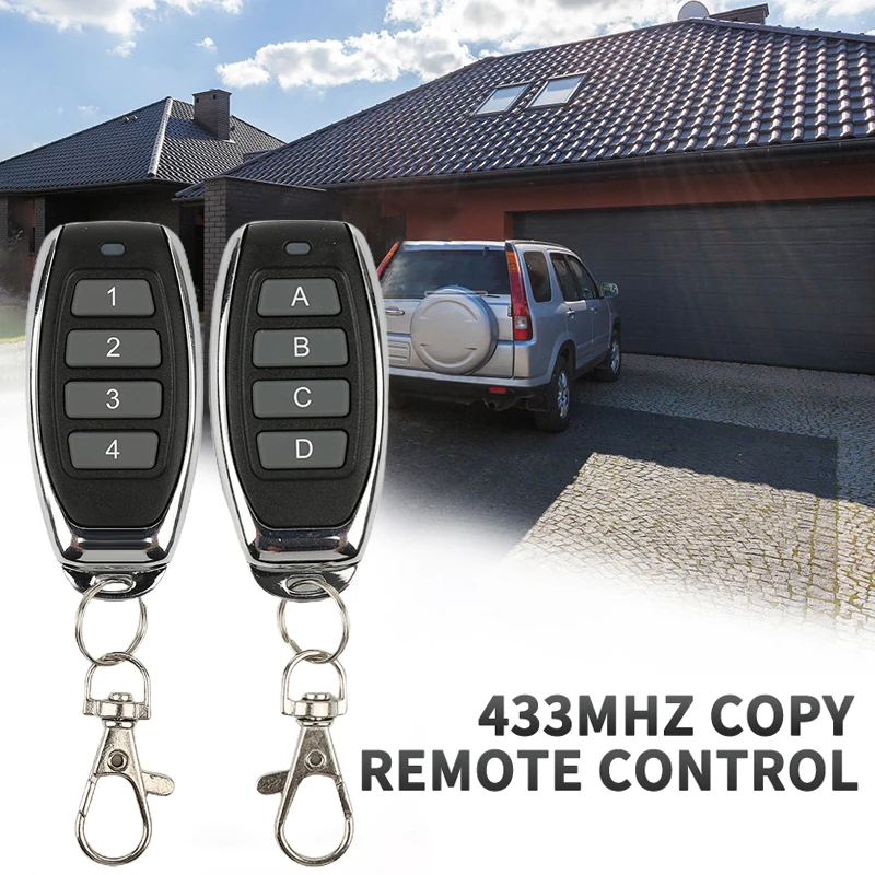 

Cloning Duplicator Key Fob A Distance Remote Control 433MHZ Clone Fixed Learning Code For Gate Garage Door 2022 New