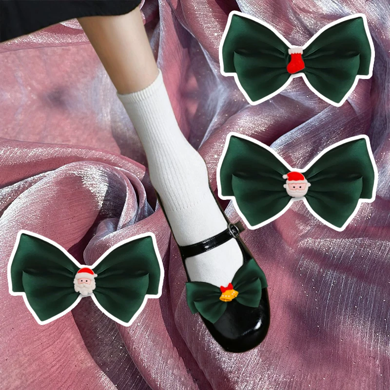 1 Pair Women Decorative Satin Shoe Clips Solid Color Bow Shoe Embellishment Detachable Pumps Shoe Buckle for Christmas Decor
1 Pair Women Decorative Satin Shoe Clips Solid Color Bow Shoe Embellishment Detachable Pumps Shoe Buckle for Christmas Decor