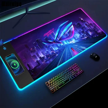 Xxl 마우스 패드 장비, 사무실 무선 충전 액세서리, ASUS PC 게이머 900x400 데스크 매트, 애니메이션 마우스 러그 키보드