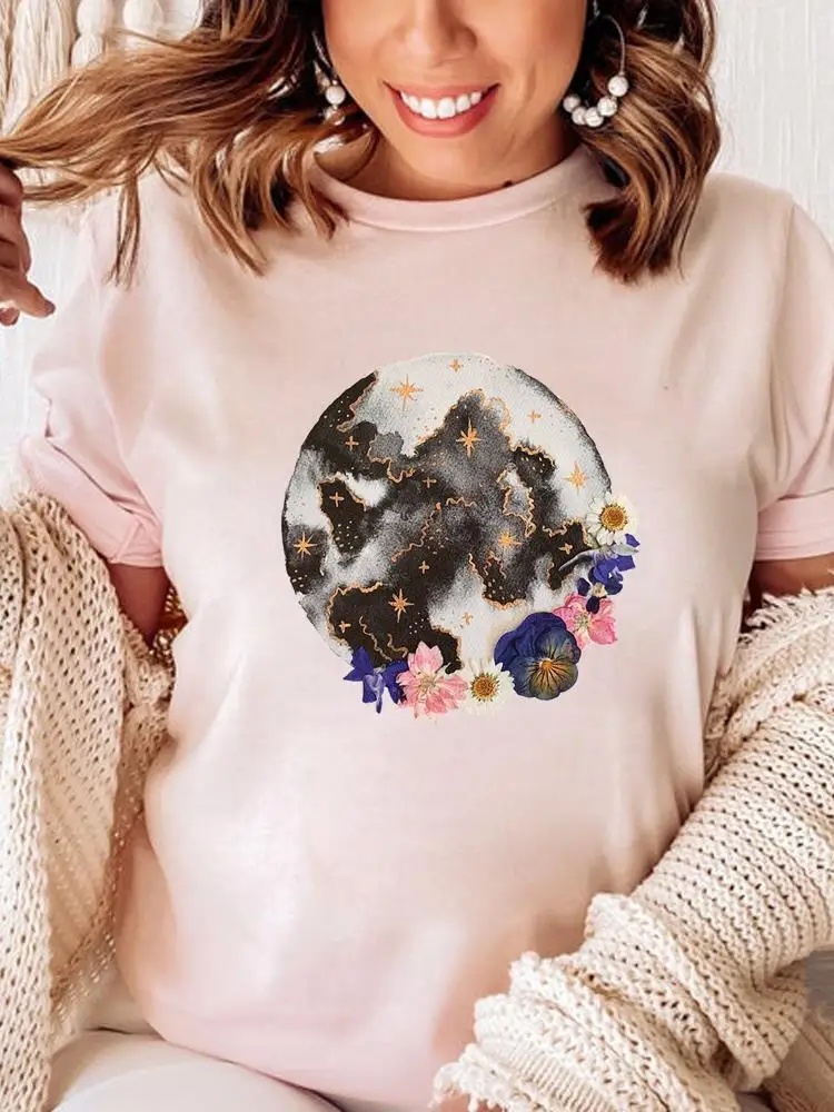 Женская летняя футболка с принтом, коротким рукавом и графическим принтом
Женская летняя футболка с принтом, коротким рукавом и графическим принтом