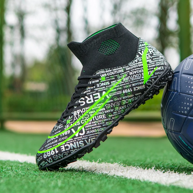 Men Soccer Shoes TF/FG High Ankle Football Boots Male Outdoor Non-slip Grass Multicolor Training Match AthleticSneakers EUR35-45
Men Soccer Shoes TF/FG High Ankle Football Boots Male Outdoor Non-slip Grass Multicolor Training Match AthleticSneakers EUR35-45