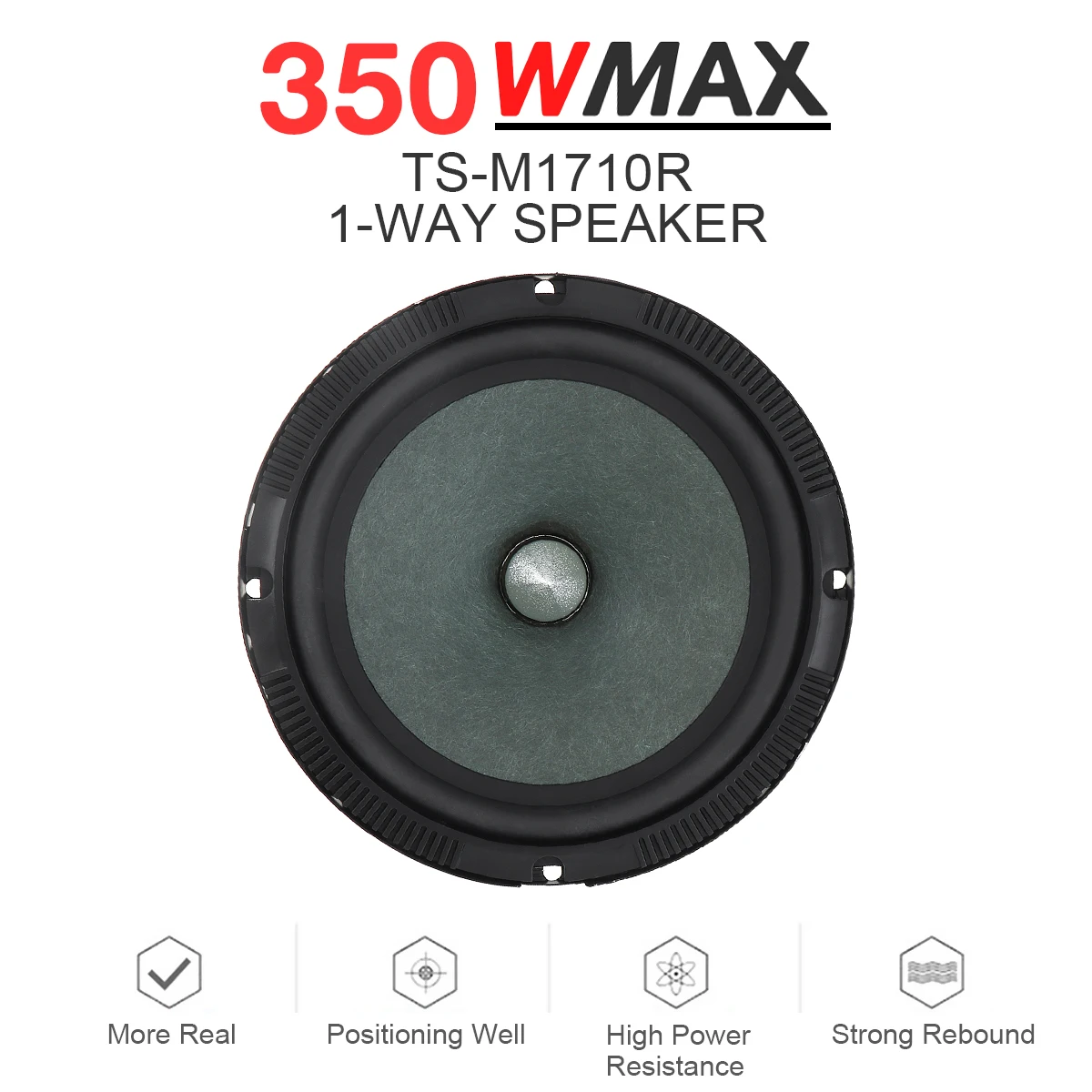1 Piece High Sensitivity Moisture-proof 6.5 Inch 350W Music Stereo Full Range Frequency Speakers
1 Piece High Sensitivity Moisture-proof 6.5 Inch 350W Music Stereo Full Range Frequency Speakers