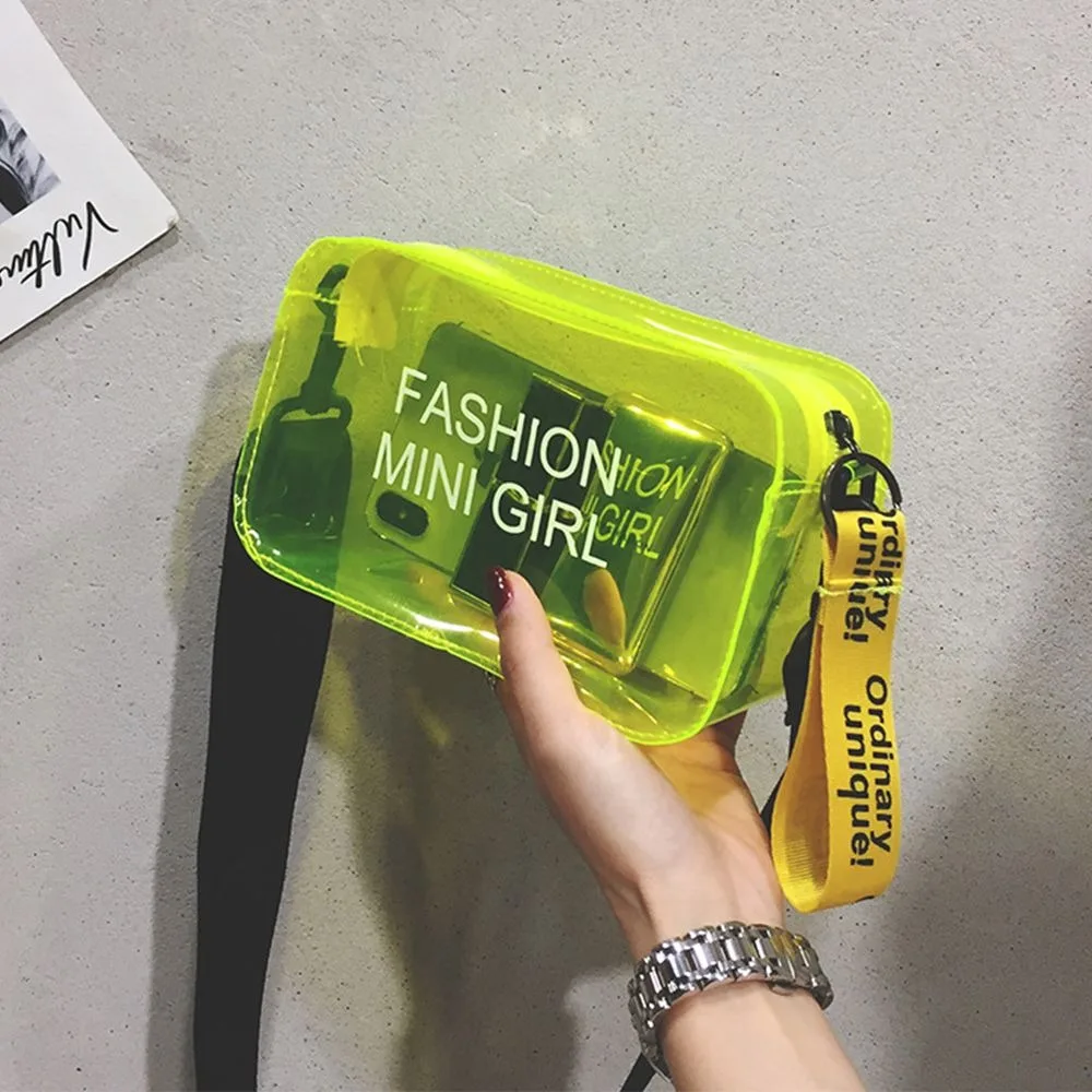 Fashion PVC Clear Mini Purses Sweet Transparent Jelly Bag Crossbody Bags Messenger Bag Shoulder Bag
Fashion PVC Clear Mini Purses Sweet Transparent Jelly Bag Crossbody Bags Messenger Bag Shoulder Bag