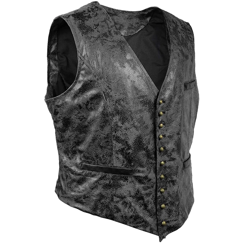 Fashionable Mens Sleeveless Western Waistcoat V Neck Suit Glossy Vest Slim Pu Leather Classic Black/Brown M 3XL
Fashionable Mens Sleeveless Western Waistcoat V Neck Suit Glossy Vest Slim Pu Leather Classic Black/Brown M 3XL