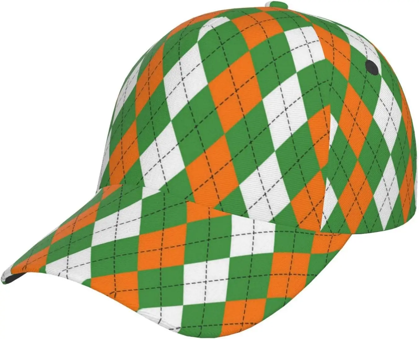 

St. Patrick's Day Green Shamrock Baseball Dad Hat Women Men Adjustable Running Golf Cap Hat