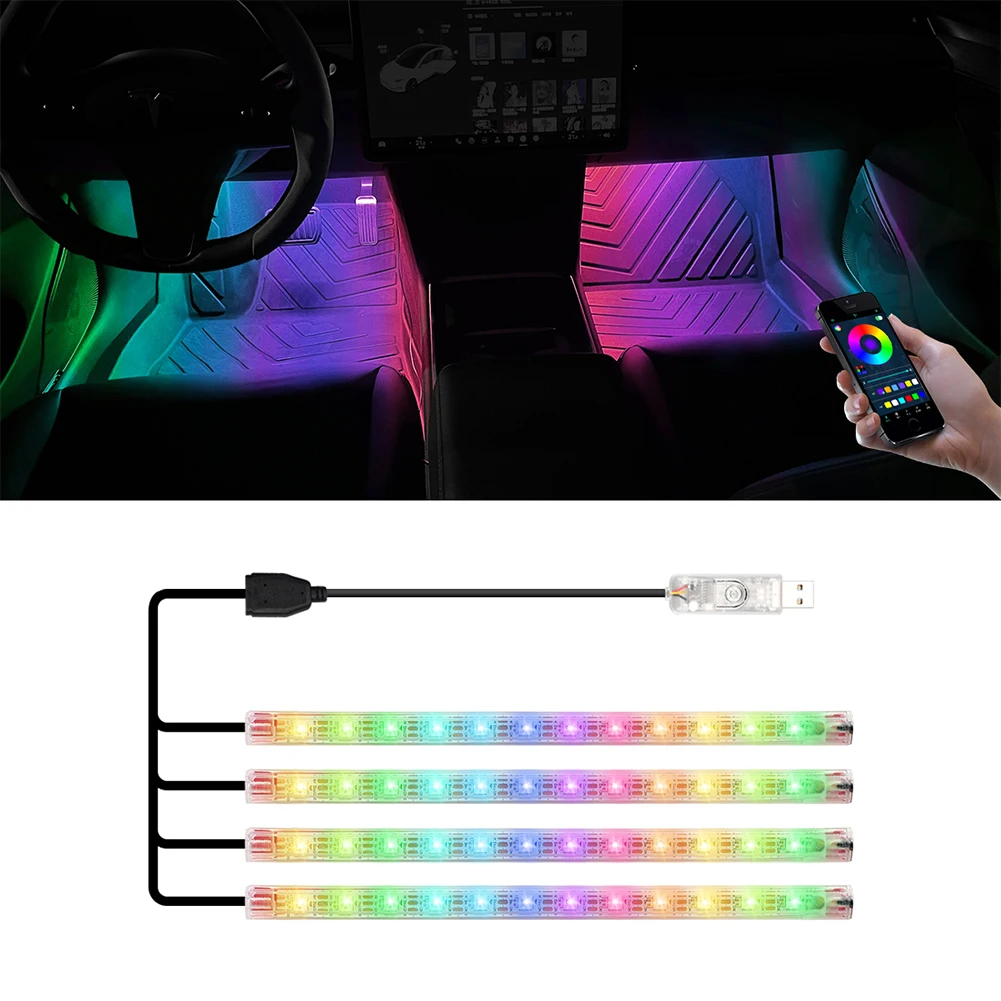 Car Interior Sole LED Decorative Neon Light Strip RGB Car Interior Atmosphere Light With APP Control Light Strip Accessories
Car Interior Sole LED Decorative Neon Light Strip RGB Car Interior Atmosphere Light With APP Control Light Strip Accessories