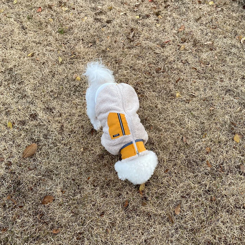 Dog Warm Zipper Coat In Winter Dog Warm Zipper Coat In Winter