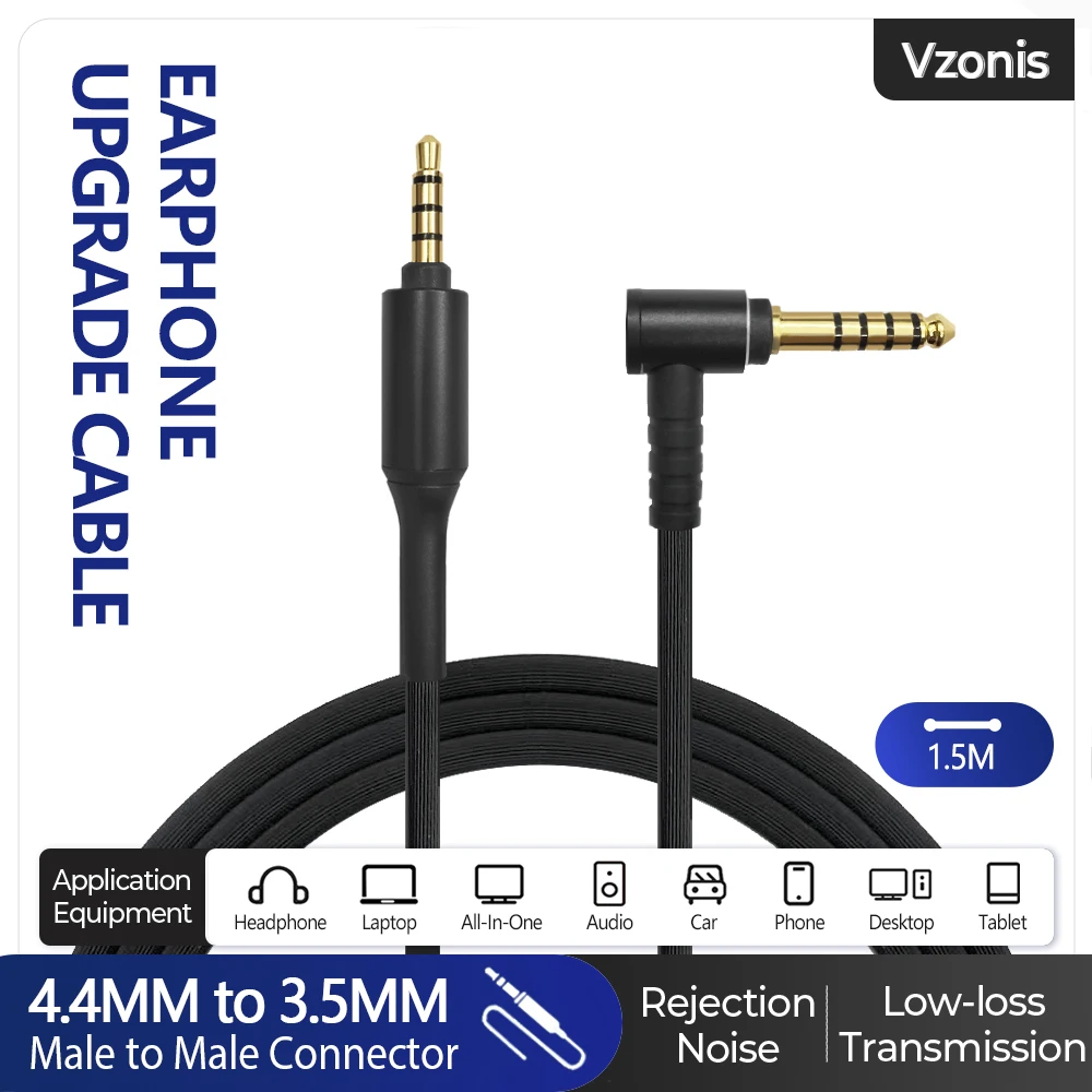 Technical Audio Upgrade Cable Headphone Balanced Cable with 4.4MM to 3.5MM Plug Suitable for SONY WH-1000XM2 XM3 XM4 H900N 800 Technical Audio Upgrade Cable Headphone Balanced Cable with 4.4MM to 3.5MM Plug Suitable for SONY WH-1000XM2 XM3 XM4 H900N 800