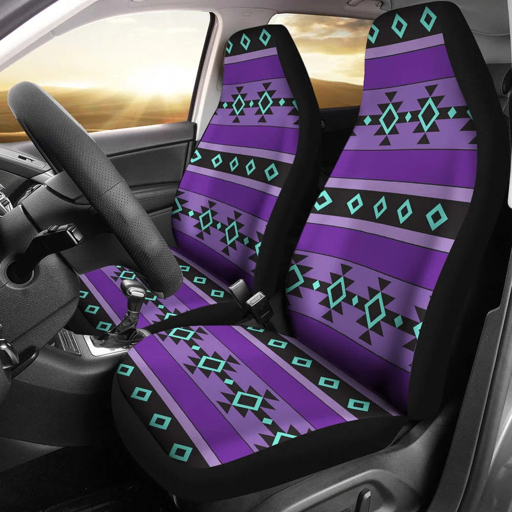 Purple Turquoise and Black Tribal Ethnic Aztec Car Seat Covers Boho Pa,Pack of 2 Universal Front Seat Protective Cover
Purple Turquoise and Black Tribal Ethnic Aztec Car Seat Covers Boho Pa,Pack of 2 Universal Front Seat Protective Cover