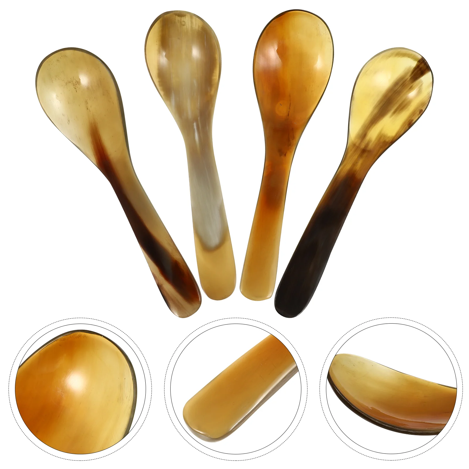 Horn Coffee Spoon Dessert Scoop Mini Stirring Ox Soup Horns Spoons Banquet Espresso Golden Handle Tableware Kitchen Utensil
Horn Coffee Spoon Dessert Scoop Mini Stirring Ox Soup Horns Spoons Banquet Espresso Golden Handle Tableware Kitchen Utensil