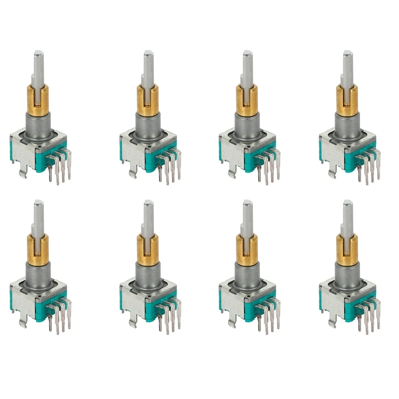 8X EC11EBB24C03 двухосный энкодер с переключателем 30 позиционный номер 15 Ручка с импульсной точкой 25 мм