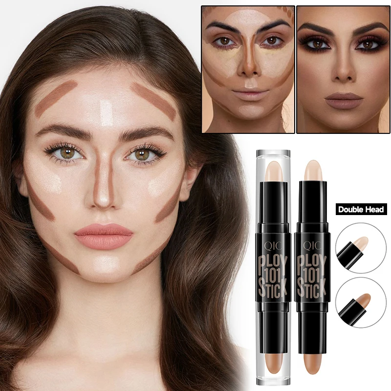 Contour Stick Double Head Contour Pen Waterproof Matte Finish Highlighters Shadow Dark Circles Contouring Pencil Face Cosmetics
Contour Stick Double Head Contour Pen Waterproof Matte Finish Highlighters Shadow Dark Circles Contouring Pencil Face Cosmetics