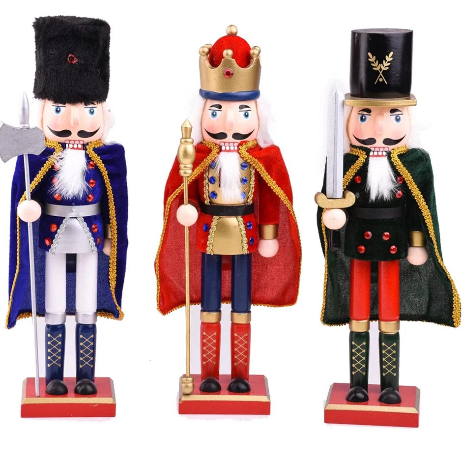 Wooden soldier doll Nutcracker with four Kingdom fairy tale characters, home decoration crafts, Christmas gifts
Wooden soldier doll Nutcracker with four Kingdom fairy tale characters, home decoration crafts, Christmas gifts