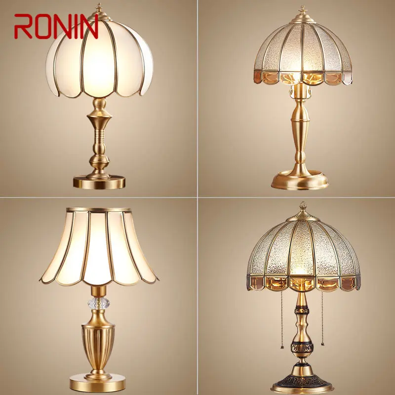 RONIN Brass Table Lights LED Modern European Creative Luxury Glass Copper Desk Lamp For Home Living Room Study Bedroom
RONIN Brass Table Lights LED Modern European Creative Luxury Glass Copper Desk Lamp For Home Living Room Study Bedroom