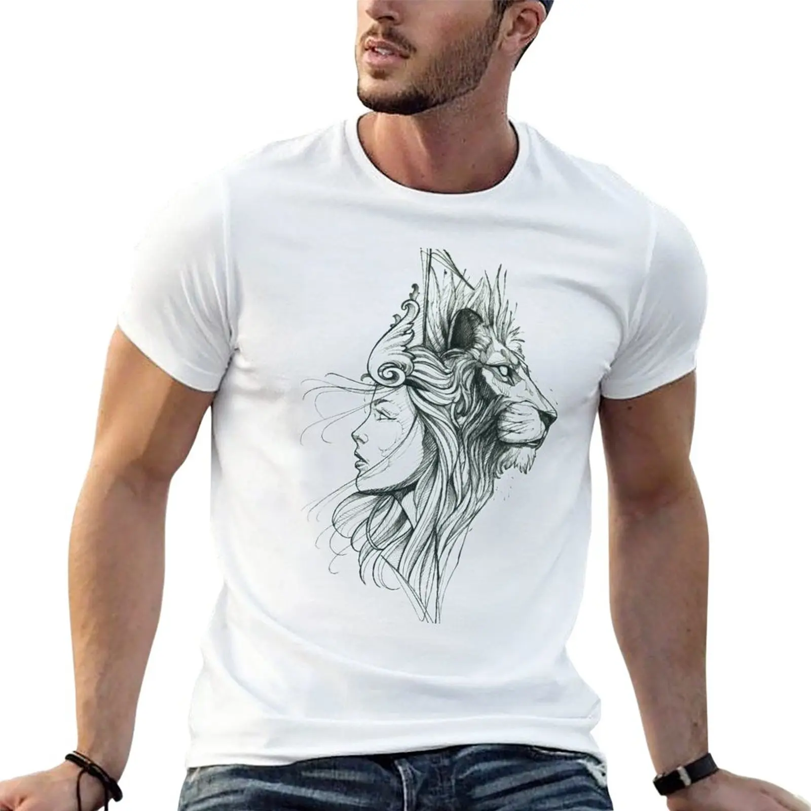 Lion woman T-Shirt boys whites graphics shirts graphic tees tees Men's clothing
Lion woman T-Shirt boys whites graphics shirts graphic tees tees Men's clothing