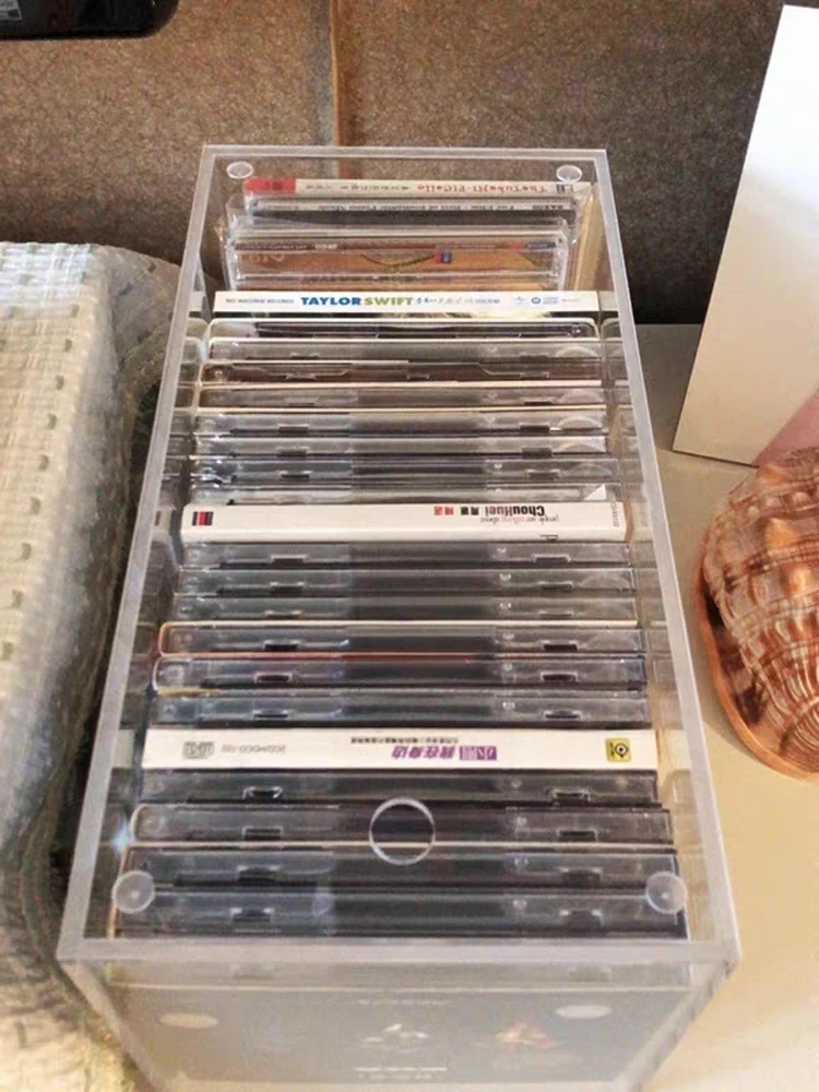 Fashion Minimalist Style Acrylic Storage Box Transparent Dustproof Home Organizer Desktop Box CD Rack CD storage box Organizer
Fashion Minimalist Style Acrylic Storage Box Transparent Dustproof Home Organizer Desktop Box CD Rack CD storage box Organizer