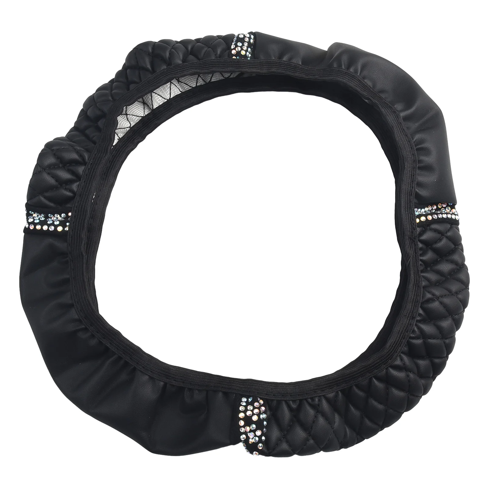 1 PCS BlackColorful PU Leather Diamond Car Steering Wheel Cover Protector 15 Inch/38 Cm Accessory Leather Without Inner Ring
1 PCS BlackColorful PU Leather Diamond Car Steering Wheel Cover Protector 15 Inch/38 Cm Accessory Leather Without Inner Ring