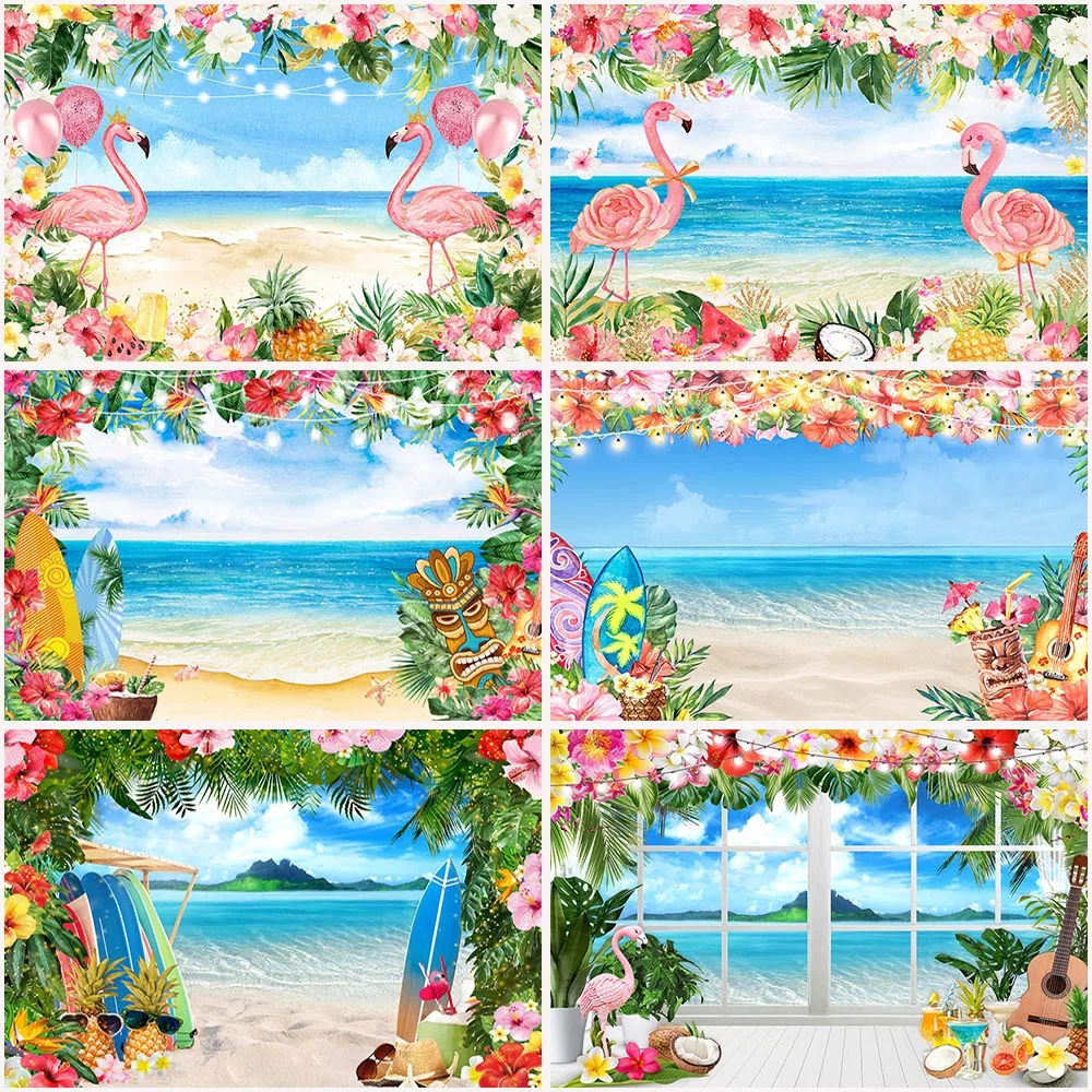 Summer Hawaiian Beach Backdrop Sky Ocean Tropical Flower Palm Leaves Surfboard Photography Background Party Decor Banner Photo
Summer Hawaiian Beach Backdrop Sky Ocean Tropical Flower Palm Leaves Surfboard Photography Background Party Decor Banner Photo