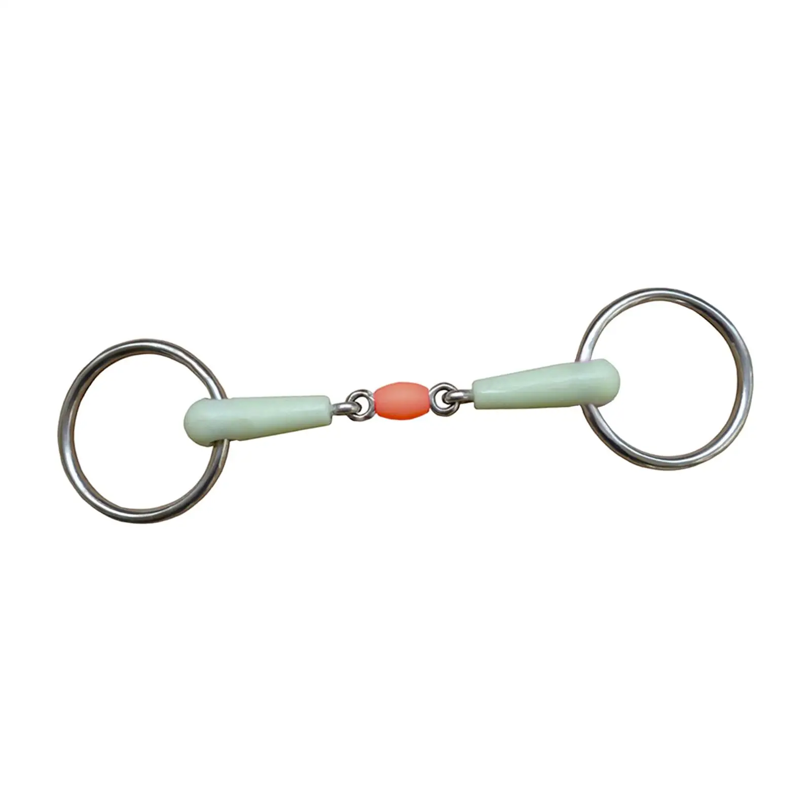 

horse Mouth Bit Flavor Horse Bit Supplies Snaffle Bits Round Link for Equipment Performance Equestrian Training Cheek