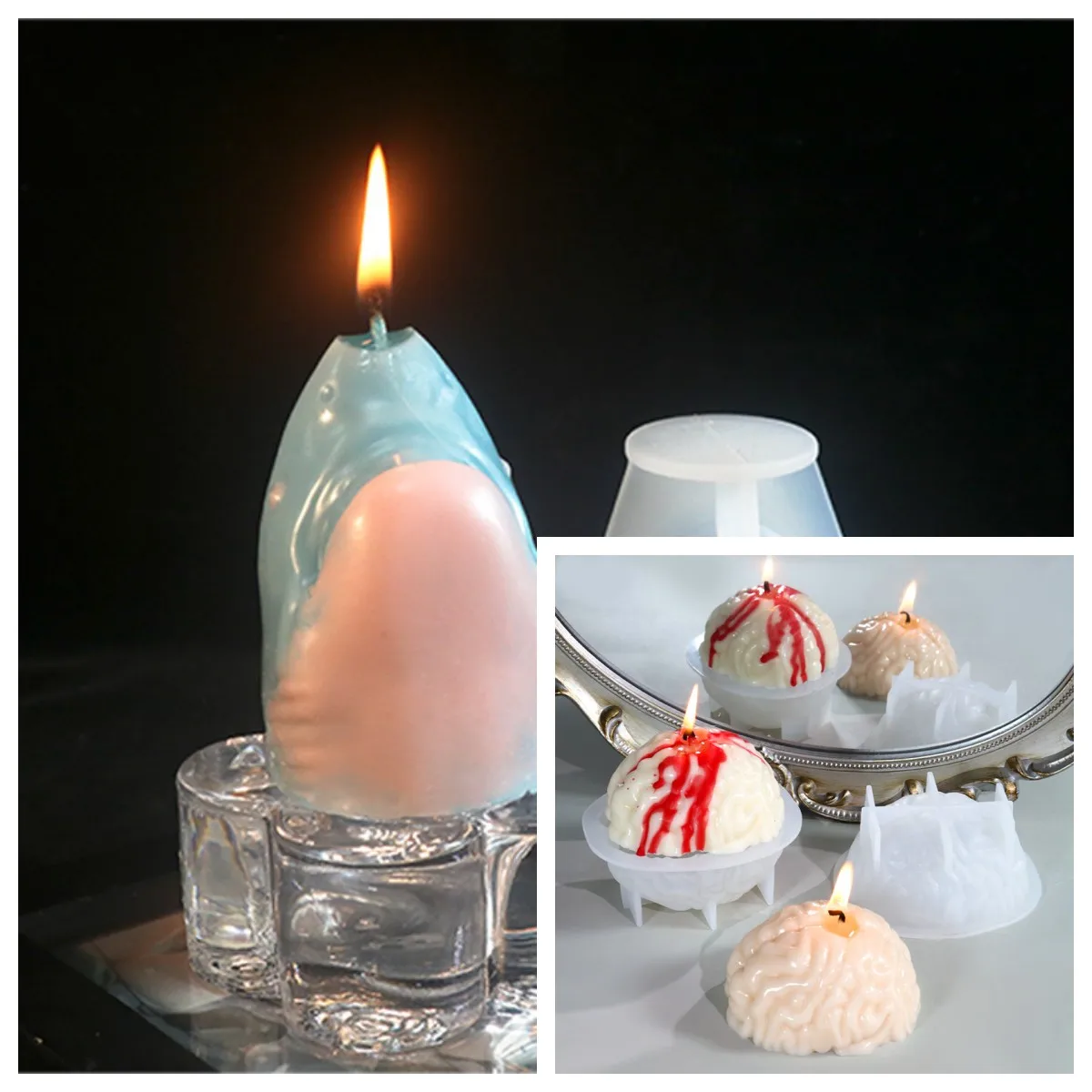 Brain Shark Head Silicone Mold Epoxy Resin Fondant Candle Ornaments Soap Mold For Pastry Cupcake Decorating Kitchen Accessories
Brain Shark Head Silicone Mold Epoxy Resin Fondant Candle Ornaments Soap Mold For Pastry Cupcake Decorating Kitchen Accessories